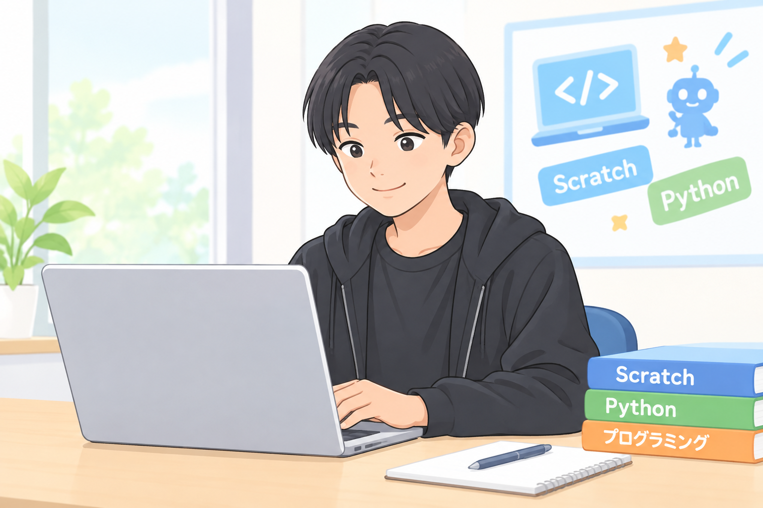 パソコン学習のイメージイラスト